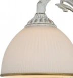 Бра Escada Ballad 2134/1A White 1x40Вт E27, металл/стекло, белый с патиной, белый матовый плафон (220V)