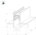Трек магнитный встраиваемый MAG-ORIENT-TRACK-2653-FDW-2000 (BK, FLAT) (Arlight, IP20 Металл) 041438