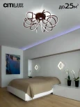 Потолочная люстра светодиодная с пультом Мишель CL229165 Citilux