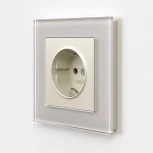 Розетка с заземлением (айвори матовый) Werkel W1171062 (a059274)