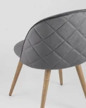 Стул Stool Group Лион велюр с ромбами серый УТ000003340