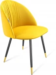 Стул SHT-ST35-1/S95-1 имперский жёлтый/черный муар/золото Sheffilton 1121259701
