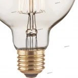 Ретро лампочка накаливания Эдисона шар прозрачная E27 60W 230V 340 lm Elektrostandard G95 60W