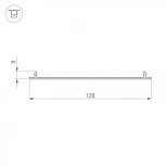 Профиль-верх TOP-LINIA140-С-2000 ANOD (Алюминий) 016985 Arlight