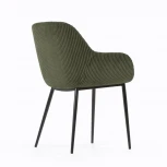 Обеденный стул La Forma (ex Julia Grup) Konna (Зеленый/ Сталь,Фанера,Металл,Пена)