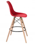 Стул барный DSW BAR (ножки светлый бук, цвет сиденья красный (R-02))