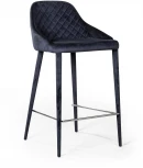 Стул полубарный Douglas, бархат чёрный Top Concept DOUGLAS 2001000000258