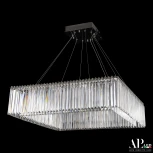Подвесная люстра светодиодная APL LED Sicilia SH10.86.A.Ni.4000 (220V, хрусталь, на тросе)
