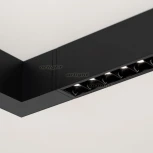 Линейный настенно-потолочный светильник LED CLIP-38-LASER-S330-12W Day4000 (BK, 36 deg, 24V) (Arlight, IP40 Металл) 029007