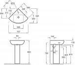 Раковина Jacob Delafon Odeon Up E4710 угловая