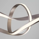 Подвесной светильник Eurosvet Kink 90174/1 сатин-никель (LED, 220V, на тросе)