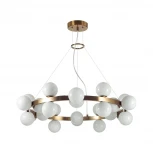 Подвесной светильник Odeon Light Magia 7109/24 белый/стекло/металл IP20 G9 24*5W 220-240V