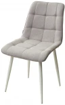 Стул CHIC VF-19/ VF-20 светло-серый/ серый, ткань/ белый каркас