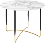 Стол обеденный Stool Group Даймакс 110*110 белый мрамор УТ000036109