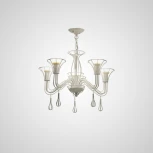 Подвесная люстра Cast 5 White ImperiumLoft Cast01 (101410-26) (220V, на цепи, свеча)