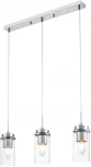 Подвесной светильник Lumion Isha 8102/3A хром/прозрачный металл/металл Е14 3*40W 220V (на проводе)