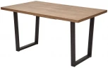Стол ЛОФТ 160 Дуб Канзас/ Черный М-City