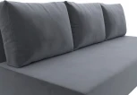 Диван прямой Лига-033 (Серый/Велюр) Лига Диванов арт.121093