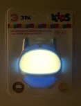 Ночник светодиодный с датчиком освещенности ЭРА NN-604-LS-BU