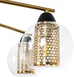 Потолочная люстра на штанге Arte Lamp Manchester A7045PL-8BK (220V, шарики)