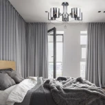 Потолочная люстра на штанге Escada Intense 683/5P (220V, хрусталь, круглые)