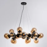 Подвесная люстра Arte Lamp Bolla A1664SP-25BK (220V, на тросе, шарики, молекулы)