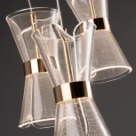 Подвесной светильник каскадный Freya Dress FR5438PL-L37G (LED, 220V, на проводе)