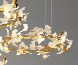 Подвесной светильник Kink Light Сири 07868-100+80+60P,36 (220V, на тросе, цветы, листья, кольцо)