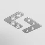 Соединитель угловой для шинопроводов Exility Gravity натяжного потолка, 2шт (магнитный) Maytoni Technical TRA034CL-SC-42S