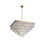 Подвесная люстра каскадная Loft IT Prism Clear 10019/800S (220V, хрусталь, на цепи)