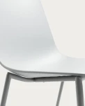 Обеденный стул La Forma (ex Julia Grup) Whatts (Серый/ Металл,Пластик,Полипропилен,Сталь)