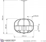 Подвесная люстра Lumina Deco LDP 1141-5 BK+MD