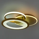 Потолочная люстра светодиодная Saturn 10248/3 LED 73W Gold