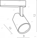 Трековый светильник Arte Lamp Amico A1810PL-1BK (LED, 220V)