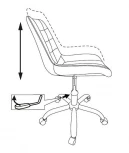 Кресло Бюрократ CH-350SL светло-бежевый текстиль/эко.кожа крестовина металл хром