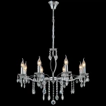 Подвесная люстра ILLUMICO IL0266-8PSQ-24 CR CASTOR (220V, на цепи, подсвечник, свеча)
