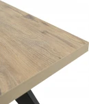 Стол Аврора Осло 140, Дуб Сильверджек Ореховый, Чёрный