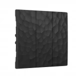 Набор клавиш для выключателя трехклавишного (hammer черный) Werkel W1239008 (a052063)