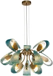 Подвесная люстра Fless V000340 (11033/12P Blue)