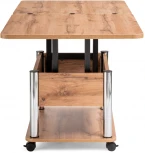 Стол-трансформер Woodville Виват дуб вотан / хром 490590