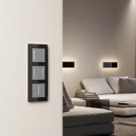 Сенсорный выключатель одноклавишный с подсветкой (серебряный) Werkel W4512006