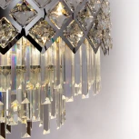 Подвесная люстра каскадная Arte Lamp Wezen A1006SP-10CC (220V, хрусталь, на тросе)