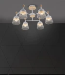 Потолочная люстра на штанге Seven Fires Laurens SF3386/6C-WT-WD