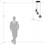 Подвесной светильник ярусный Lightstar Pentola 803051 (220V, на проводе)