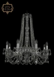 Подвесная люстра Art Classic 11.11 11.11.8.240.h-74.Cr.Sp (220V, хрусталь, на цепи, подсвечник, свеча)