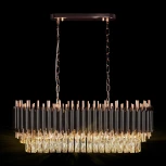 Подвесная люстра каскадная большая Loft It Eclair 10206/1200R (220V, хрусталь)