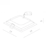 Встраиваемый точечный светильник Arte Lamp Riflessione A7416PL-1WH (LED, 220V)