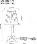 Настольная лампа Arte Lamp Marriot A5039TL-1CC (220V, выключатель)