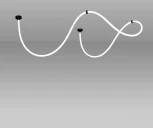 Подвесной светильник с гибким неоном Kink Light Венди 08031-400,19 (LED, 220V)