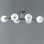 Потолочная люстра на штанге ILLUMICO IL0798-6CSQ-25 BK AB TRENTO (220V)